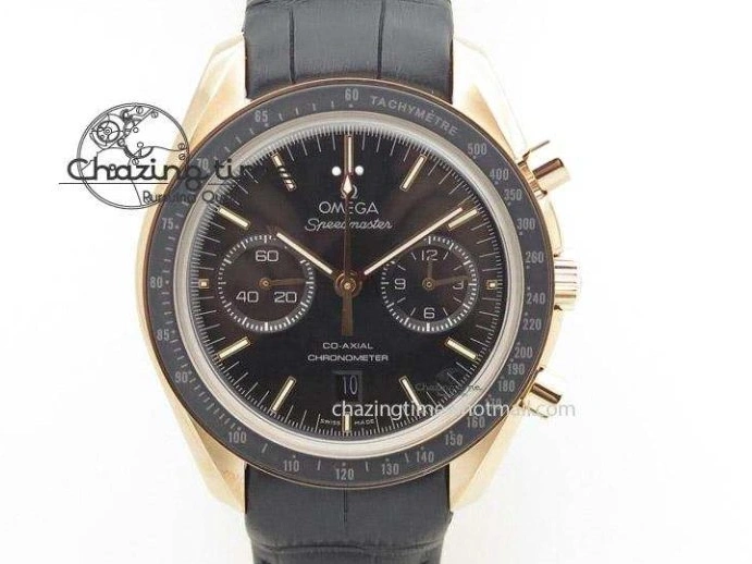 0808 Unique Speedmaster ’57 Co-Axial OMF 1:1 Best Edition White Dial Blue Markers A9300 (Free Leather Strap) 8132